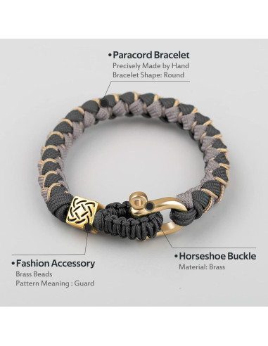 Pulsera de Paracord Unisex de Alta Calidad - Tamaño XL