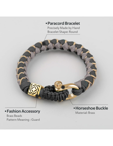 Pulsera de Paracord Unisex de Alta Calidad - Tamaño XL