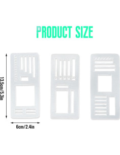 Plantillas de Registro Flexible Pricyru - 3 Paquetes para Diarios 2