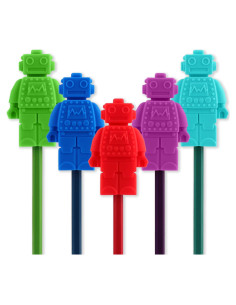 Toppers de Lápiz Sensoriales Kalovin - 5 Piezas de Silicona