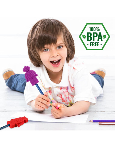 Toppers de Lápiz Sensoriales Kalovin - 5 Piezas de Silicona