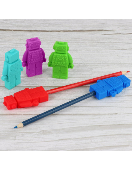 Toppers de Lápiz Sensoriales Kalovin - 5 Piezas de Silicona