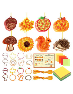 Kit de Manualidades Otoñales Funrous 32 Piezas con Papel de Seda