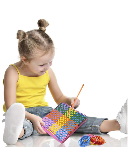 Bucles de Tejido KINMAD 192 Piezas Algodón 11 cm Multicolor