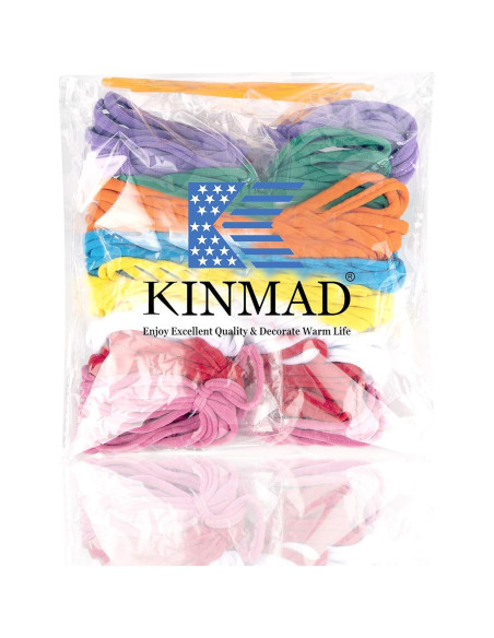 Bucles de Tejido KINMAD 192 Piezas Algodón 11 cm Multicolor