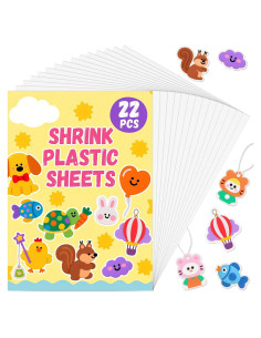 Hojas de Plástico que Encogen RAINFLOW - 22 Piezas 20x15 cm