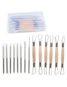 Kit de Herramientas de Escultura de Arcilla Artzuvs 14 Piezas