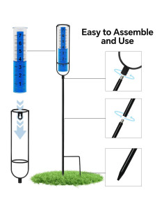 Pluviometro Exterior Cracrab con Pato Flotante 69 cm 2