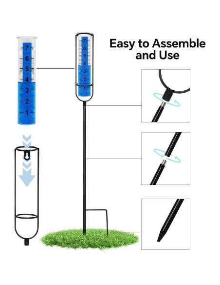 Pluviometro Exterior Cracrab con Pato Flotante 69 cm