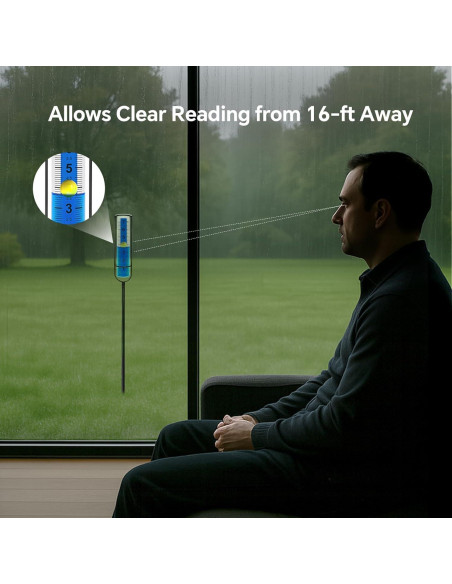 Pluviometro Exterior Cracrab con Pato Flotante 69 cm