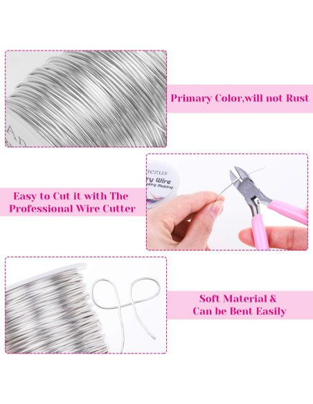 Hilo de Manualidades Anezus - Cobre Resistente a la Oxidación 1mm 17m