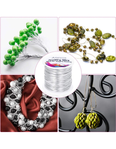 Hilo de Manualidades Anezus - Cobre Resistente a la Oxidación 1mm 17m