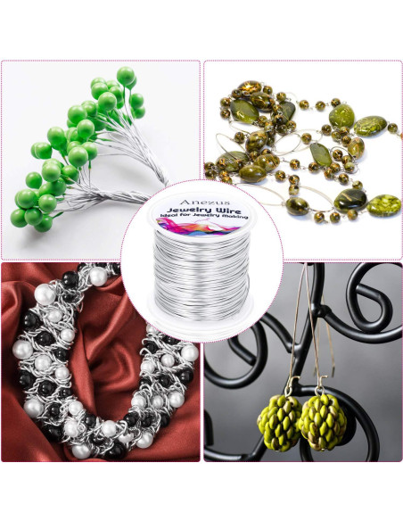 Hilo de Manualidades Anezus - Cobre Resistente a la Oxidación 1mm 17m