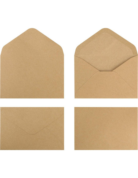 Sobres Mini Kraft ValBox 100 Unidades 10.4x7 cm Marrón