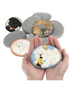 20 Pcs Piedras de Río Pintables LANIAKEA 7.6-12.7 cm