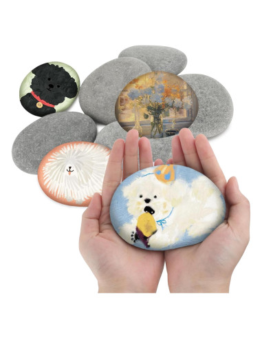 20 Pcs Piedras de Río Pintables LANIAKEA 7.6-12.7 cm