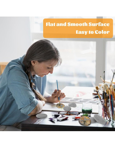 20 Pcs Piedras de Río Pintables LANIAKEA 7.6-12.7 cm