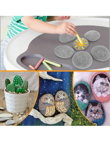 20 Pcs Piedras de Río Pintables LANIAKEA 7.6-12.7 cm