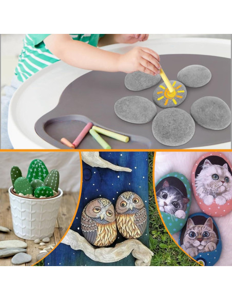 20 Pcs Piedras de Río Pintables LANIAKEA 7.6-12.7 cm