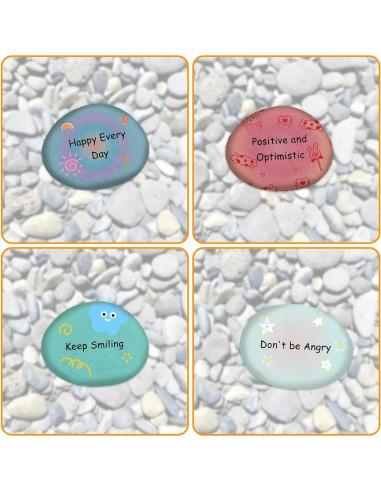 20 Pcs Piedras de Río Pintables LANIAKEA 7.6-12.7 cm