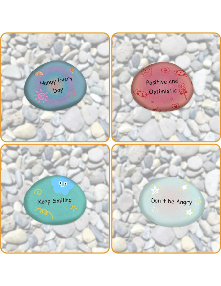 20 Pcs Piedras de Río Pintables LANIAKEA 7.6-12.7 cm