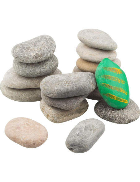 20 Pcs Piedras de Río Pintables LANIAKEA 7.6-12.7 cm