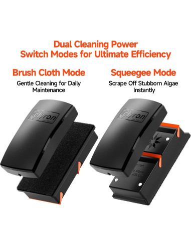 Limpiador Magnético de Acuario Elyron Dual Scraper 12mm