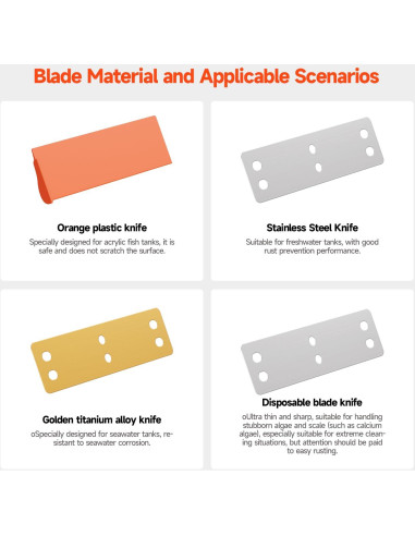 Limpiador Magnético de Acuario Elyron Dual Scraper 12mm