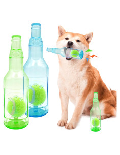 Juguetes para Perros Aerbee 2 Pcs Botella Crunchnplay 24.5 cm