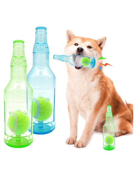 Juguetes para Perros Aerbee 2 Pcs Botella Crunchnplay 24.5 cm