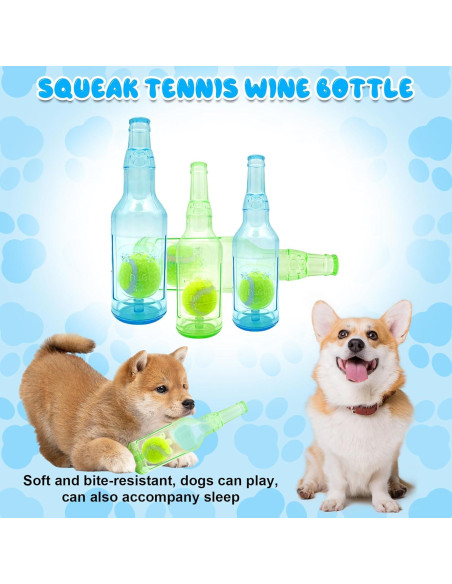 Juguetes para Perros Aerbee 2 Pcs Botella Crunchnplay 24.5 cm