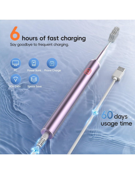 Cepillo de Dientes Eléctrico Medcodes L1-PK1-01 Rosa 42000 VPM