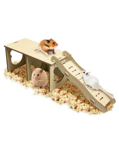 Escondite de Madera Tfwadmx para Hámsters y Pequeñas Mascotas