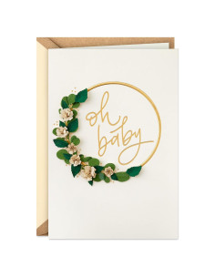 Tarjeta de Baby Shower Hallmark Signature Oh Baby 12.7x18.3cm