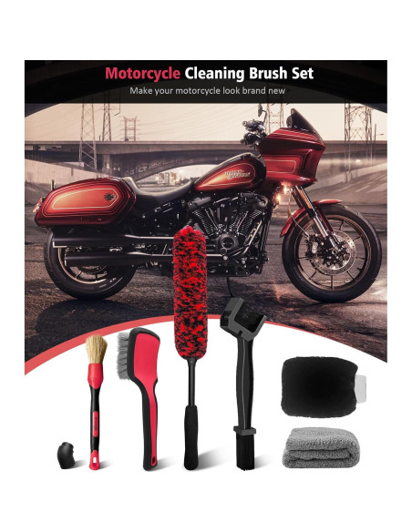 Kit de Limpieza de Motocicleta YeewayVeh 6 Piezas