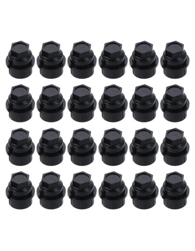 Cubiertas de Tuercas de Rueda BYOBYO 24pcs 27mm Hexagonal