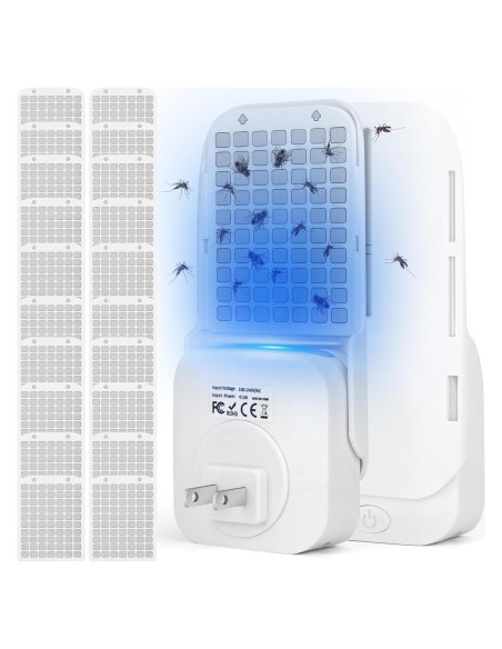 Trampa de Insectos Voladores Micnaron, 2 Dispositivos con 20 Recargas