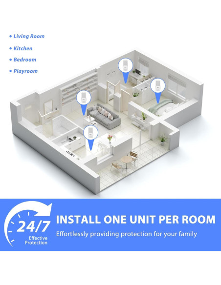 Trampa de Insectos Voladores Micnaron, 2 Dispositivos con 20 Recargas