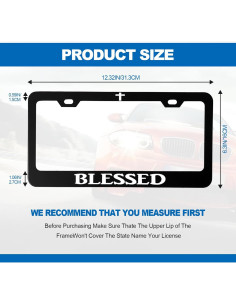 Marco de Placa de Licencia CmeRto Aluminio 30x15 cm Humorístico 2