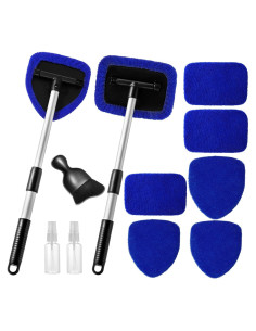 Kit de limpieza de parabrisas Qydipclin 11 piezas con microfibra