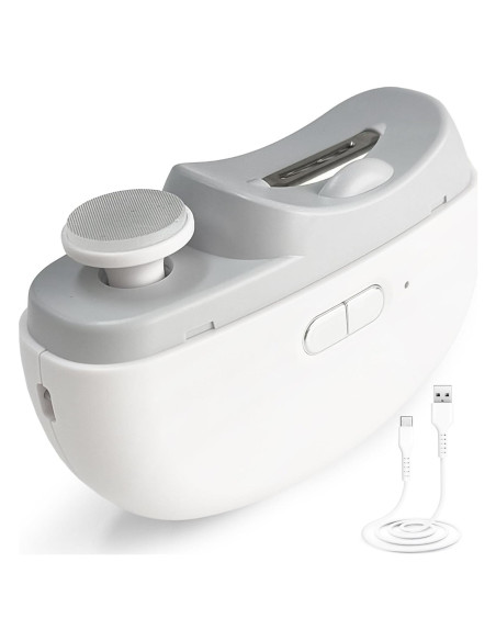 Cortador de Uñas Eléctrico LittleTora 2 en 1 Recargable USB