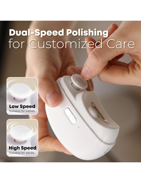 Cortador de Uñas Eléctrico LittleTora 2 en 1 Recargable USB