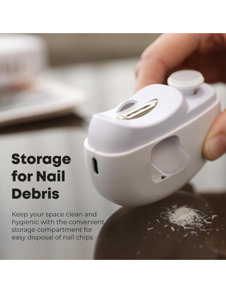 Cortador de Uñas Eléctrico LittleTora 2 en 1 Recargable USB