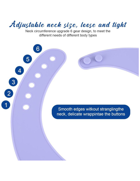 Baberos grandes de silicona para adultos MAQUITA - 2 piezas