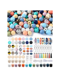 249 Perlas de Silicona MyoePosy 15mm para Manualidades DIY