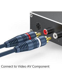Divisor RCA 1 Hembra a 2 Machos DteeDck - Audio Estéreo 2