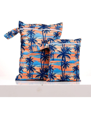 Bolsas Húmedas Impermeables Reutilizables 2 Pcs Árbol de Coco