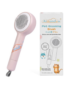 Cepillo Autolimpiante para Perros y Gatos Aimondow 22.6cm