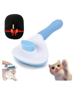 Cepillo Slicker Autolimpiante DJBNT para Gatos y Conejos