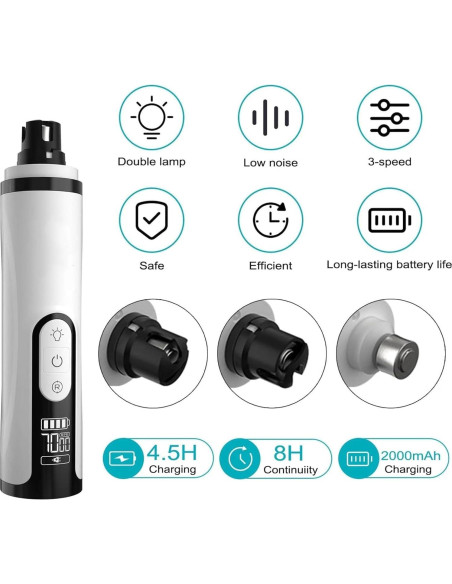 Cortador de Uñas Silent Groom Pro Jiajiafa Recargable USB